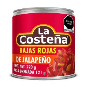 Chiles Rajas Rojas 220g