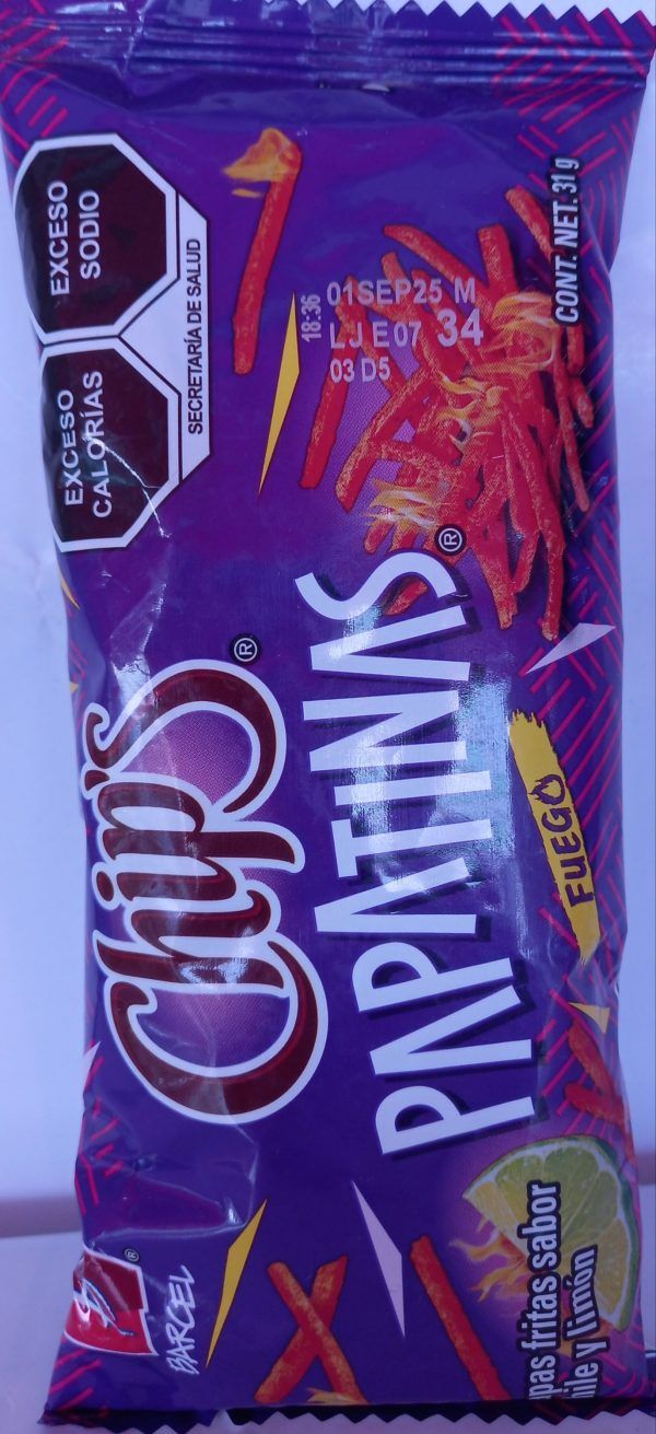 Chips Papatinas Fuego 31g