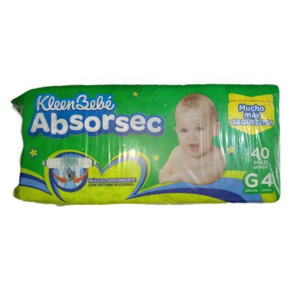 Pañal Absorsec Grande