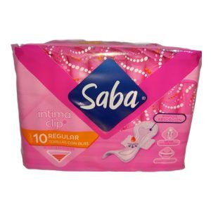 Saba Intima Clip Regular con Alas C/10
