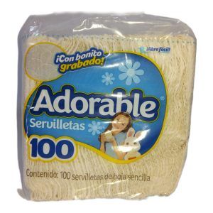 Servilletas Adorable 100pzas