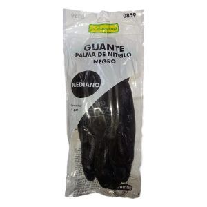 Guantes Palma Nitrilo Negro