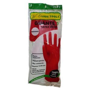 Guante Latex Rojo