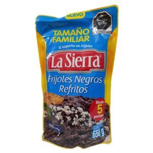 Frijoles Negros Refritos la Sierra 650g