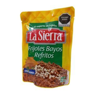 Frijoles Bayos Refritos La sierra 220g