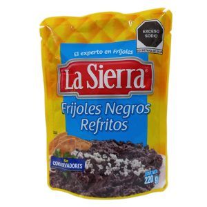 Frijoles Negros Refritos La Sierra 220g
