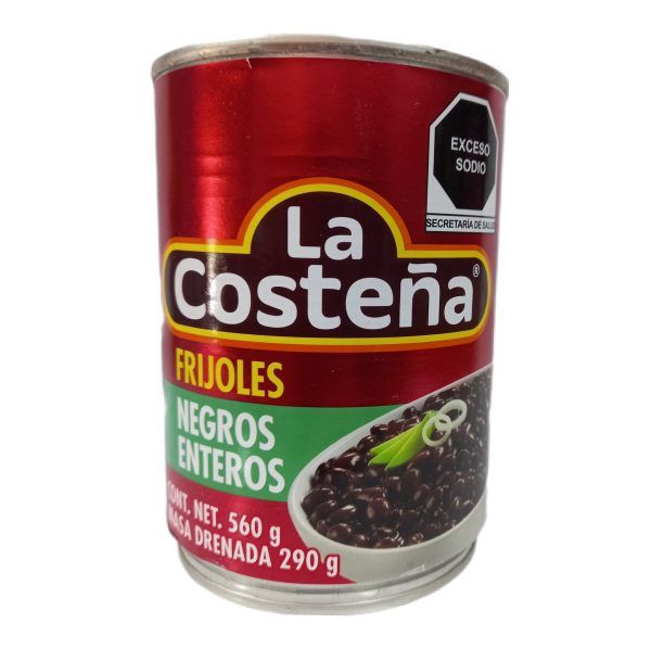 Frijoles Negros Enteros La Costeña 260g