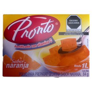 Gelatina Pronto Naranja 84g