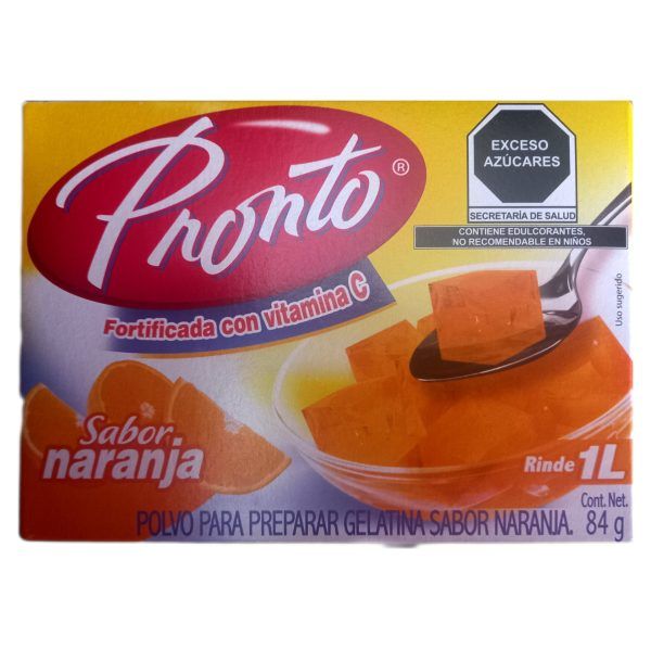 Gelatina Pronto Naranja 84g