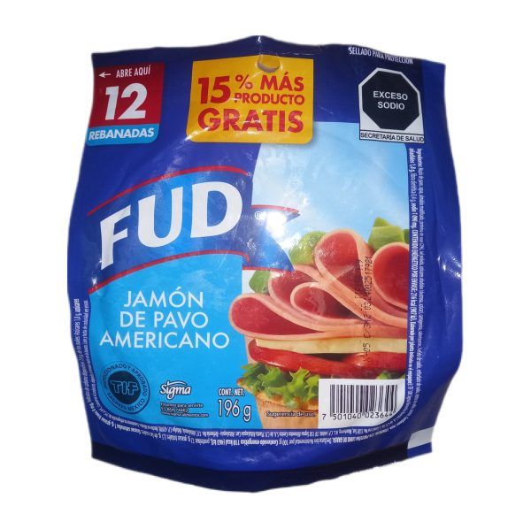 Jamón Fud Pavo Americano 196g