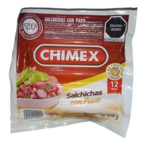 Salchicha con Pavo Chimex 400g