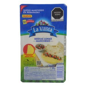 Queso Manchego Medias Lunas La Villita 150g