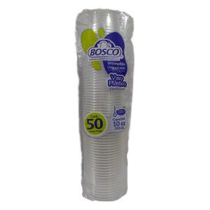 Vasos Plastico Bosco 50pzs No. 10