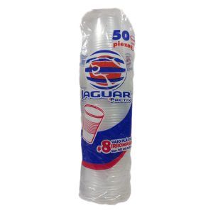 Vasos Plasticos Jaguar 50pzs No. 8