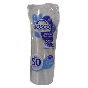 Vasos Plasticos Bosco 50pzs  No. 5.5