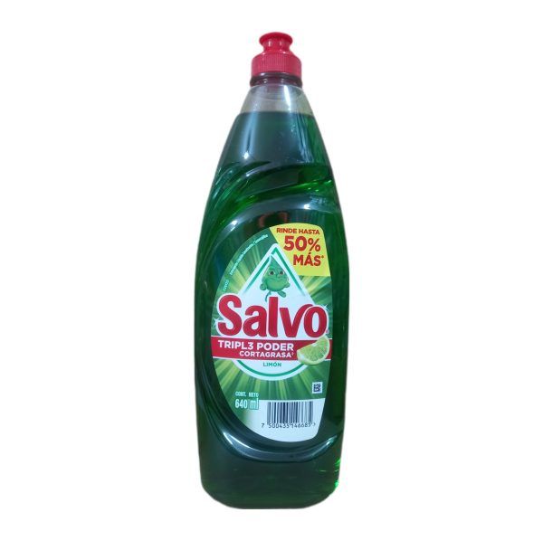 Detergente Salvo Liquido limón 640ml