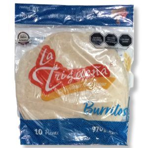tortillas de harina para burritos la trigueña 970g 10pzs