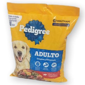 pedigree adulto res y vegetales 500g