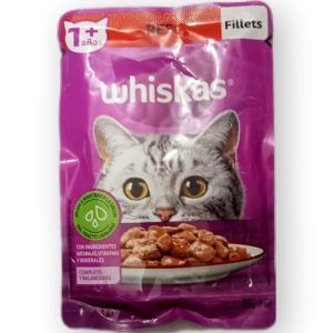 Whiskas res en filetes 85g