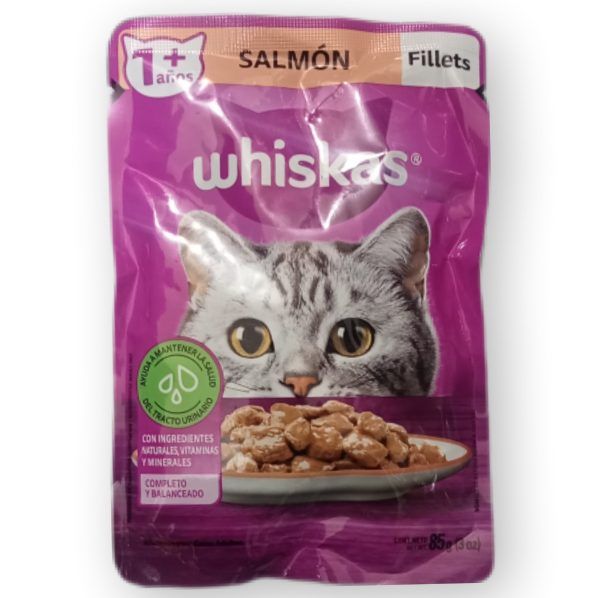 Whiskas salmón filetes 85g