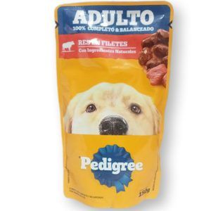 pedigree adulto res en filetes 150g