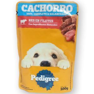 pedigree cachorro res en filetes 100g