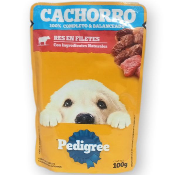pedigree cachorro res en filetes 100g