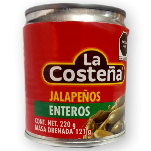 Chiles jalapeños enteros la costeña 220