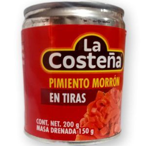 pimiento morrón en tiras, la costeña 200g