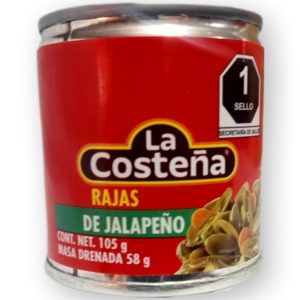 Chiles rajas verdes la costeña 105g