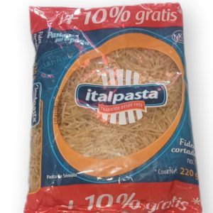 Pasta para Sopa Italpasta fideo cortado N.1