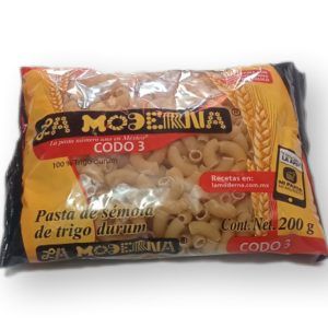 Pasta para Sopa la Moderna codo No.3 200g