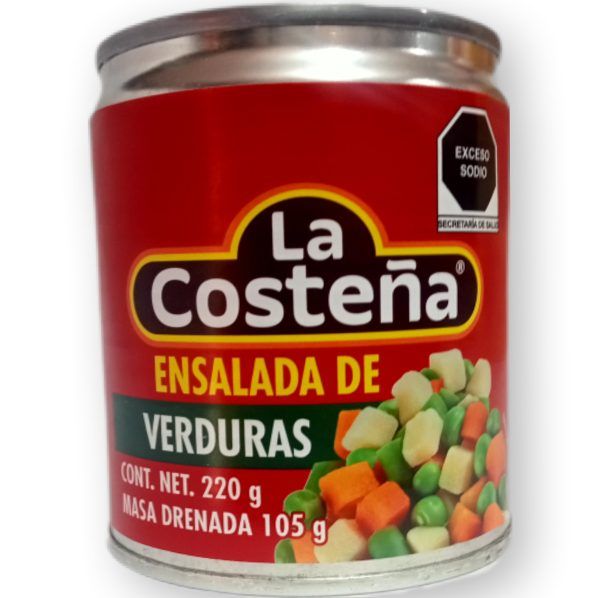 ensalada de verduras la costeña 220g
