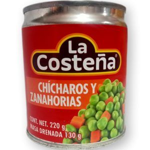 chícharos y zanahorias la costeña 220g