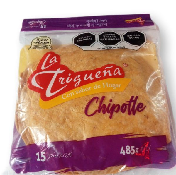 tortillas de harina chipotle la trigueña 15pzs