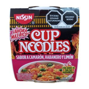 Sopas Nissin Camaron Habanero y Limón 64g