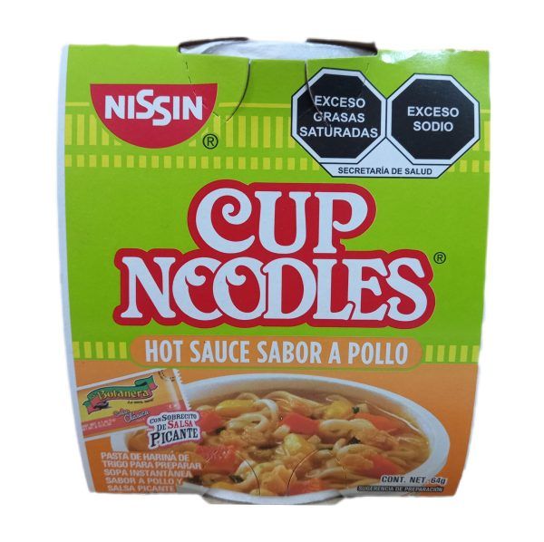 Sopas Nissin Hot Souce Pollo 64g