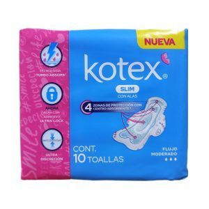 Kotex Ultradelgada con Alas 10pzas