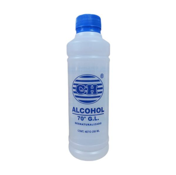 Alcohol azul CH 250ml 70° G. L.