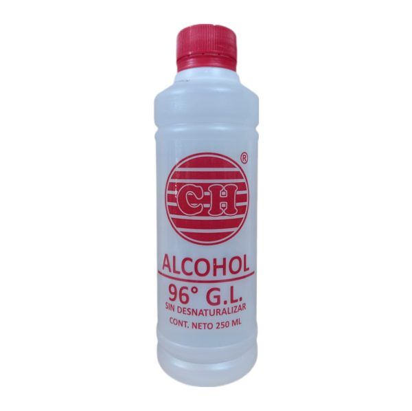 Alcohol rojo CH 250ml  96° G. L