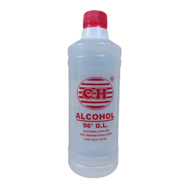 Alcohol rojo CH 500ML 96° G. L.