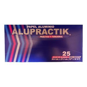 Papel Aluminio Alupractik 25pzas